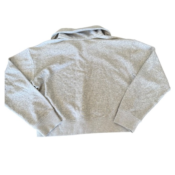 Prince Pickleball Women's Quarter Zip Cropped Pullover Sweater Grey - Picture 5 of 5